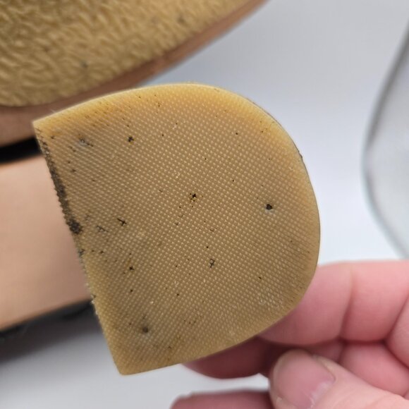 ELF Handmade Black Braided Leather Heels Block Heel Cutout Strap Shoes Womens 12 - Picture 8 of 14